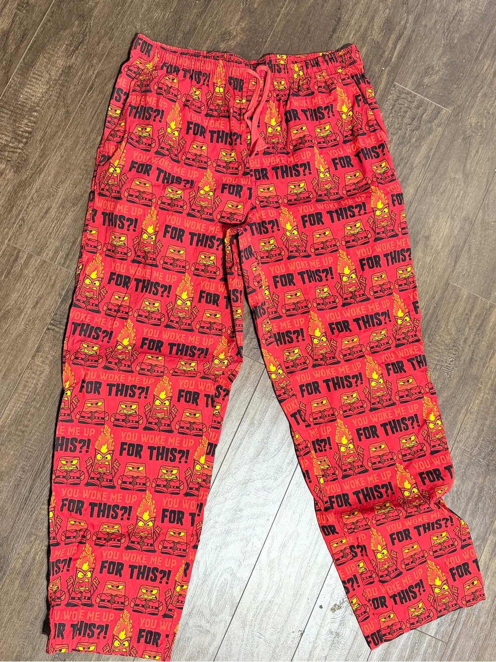 Disney Parks Men’s cotton Pajama Pants with anger Inside out movie